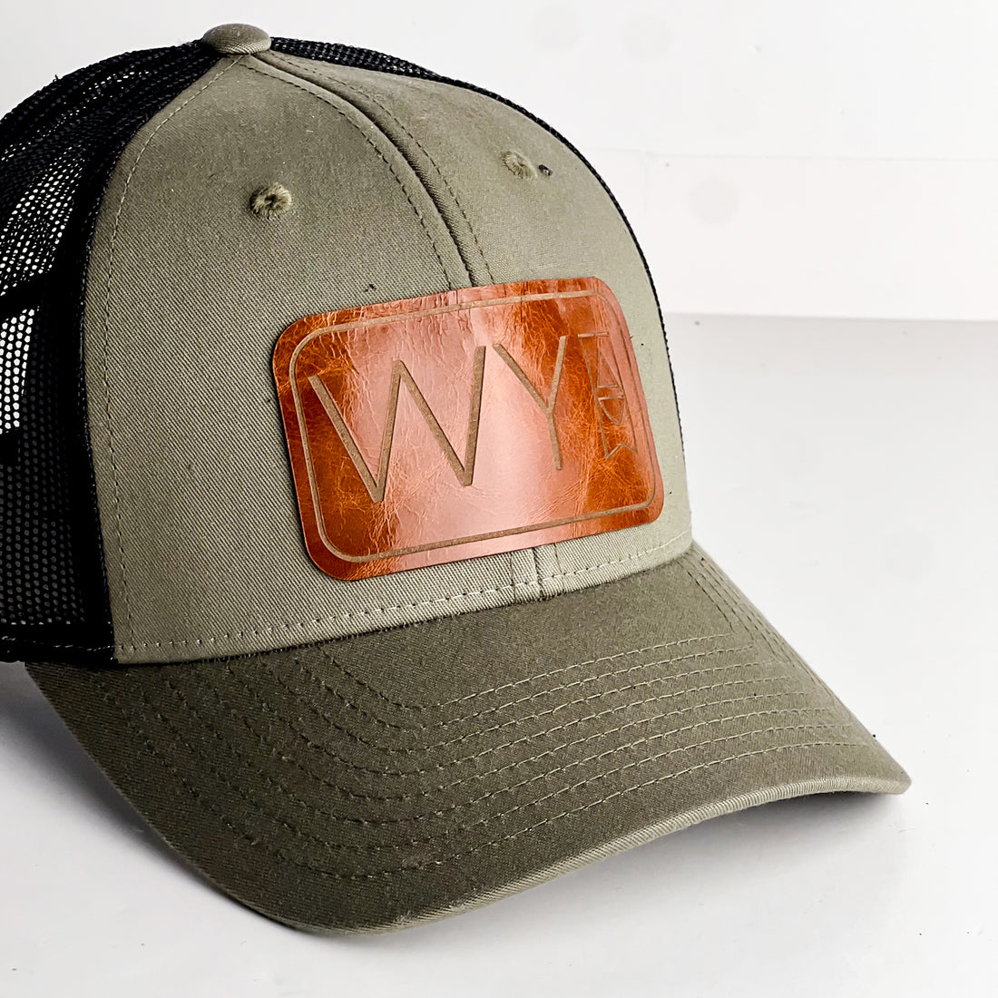 WY Trucker Hat | Olive + Whiskey Patch