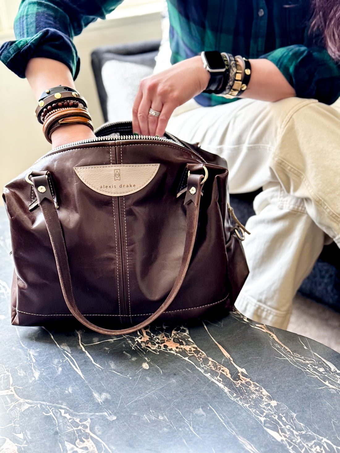 Everyday Collection | Eliza Satchel + Shoulder Tote | Rocky