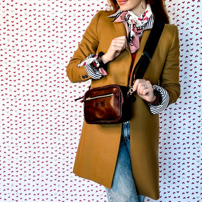 Heart + Hide Collection | Maeve Crossbody | Wine