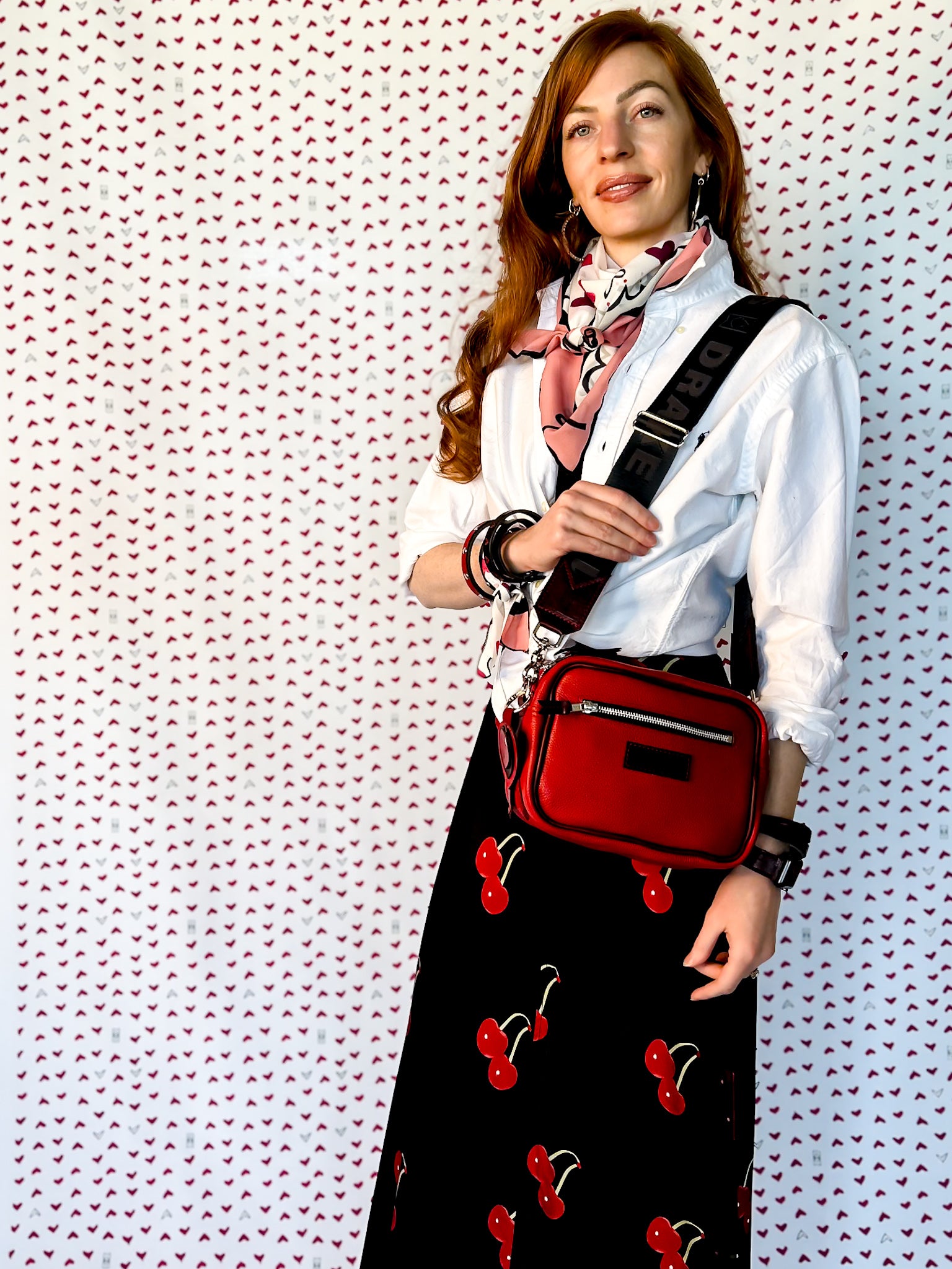 Heart + Hide Collection | Maeve Crossbody | Crimson + Wine