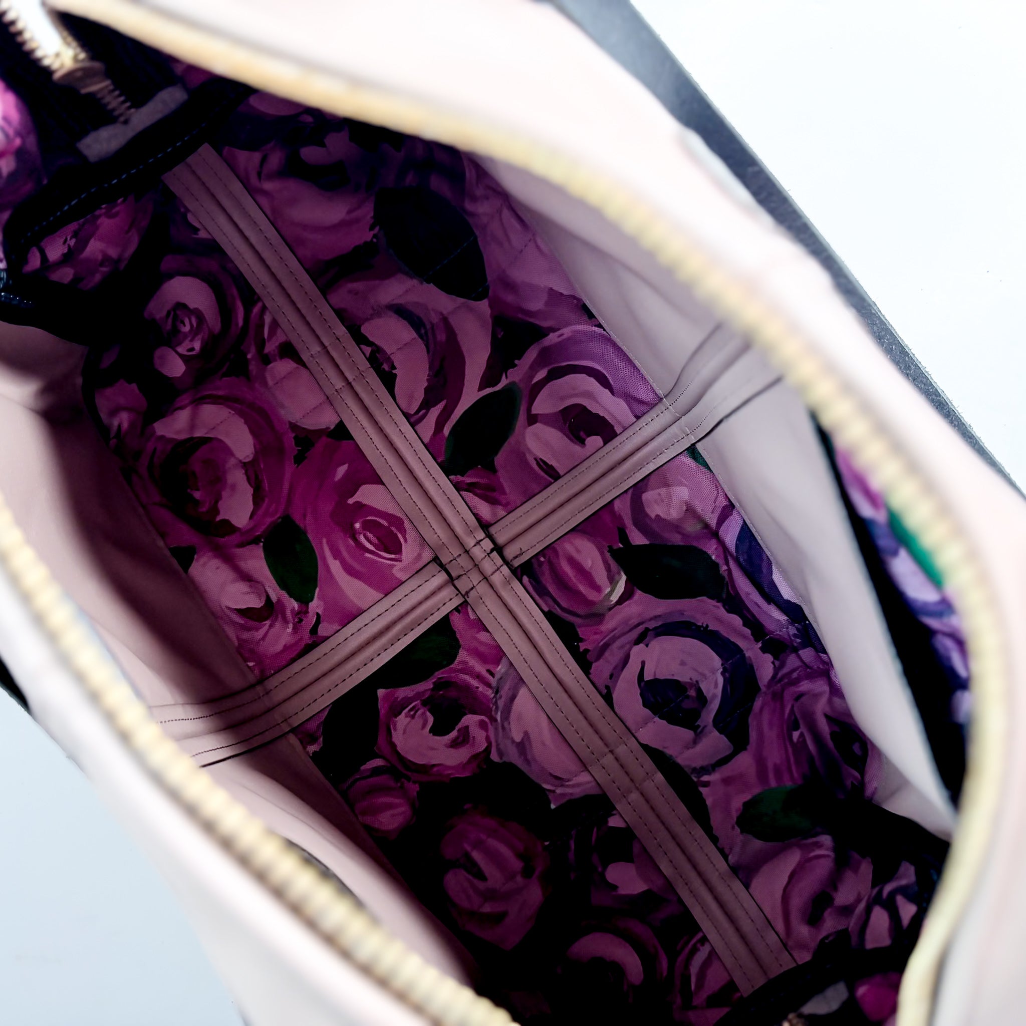 Wild Bloom Collection | Eliza Traveler Tote | Rosewater Pink + Fog