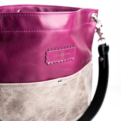 Wild Bloom Collection | Train Shoulder Tote | Orchid + Fog