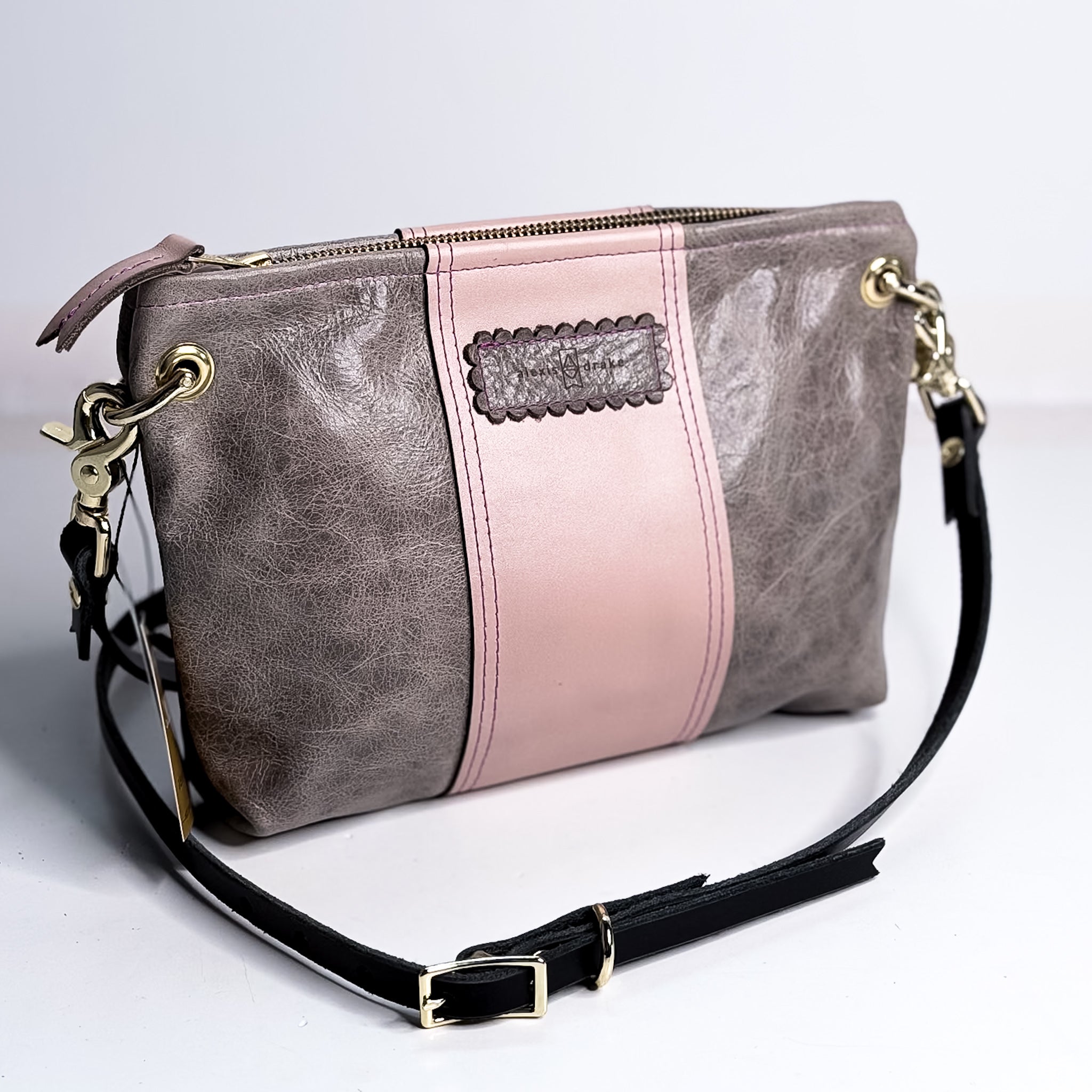 Wild Bloom Collection | Tourist Crossbody | Fog + Rosewater Pink