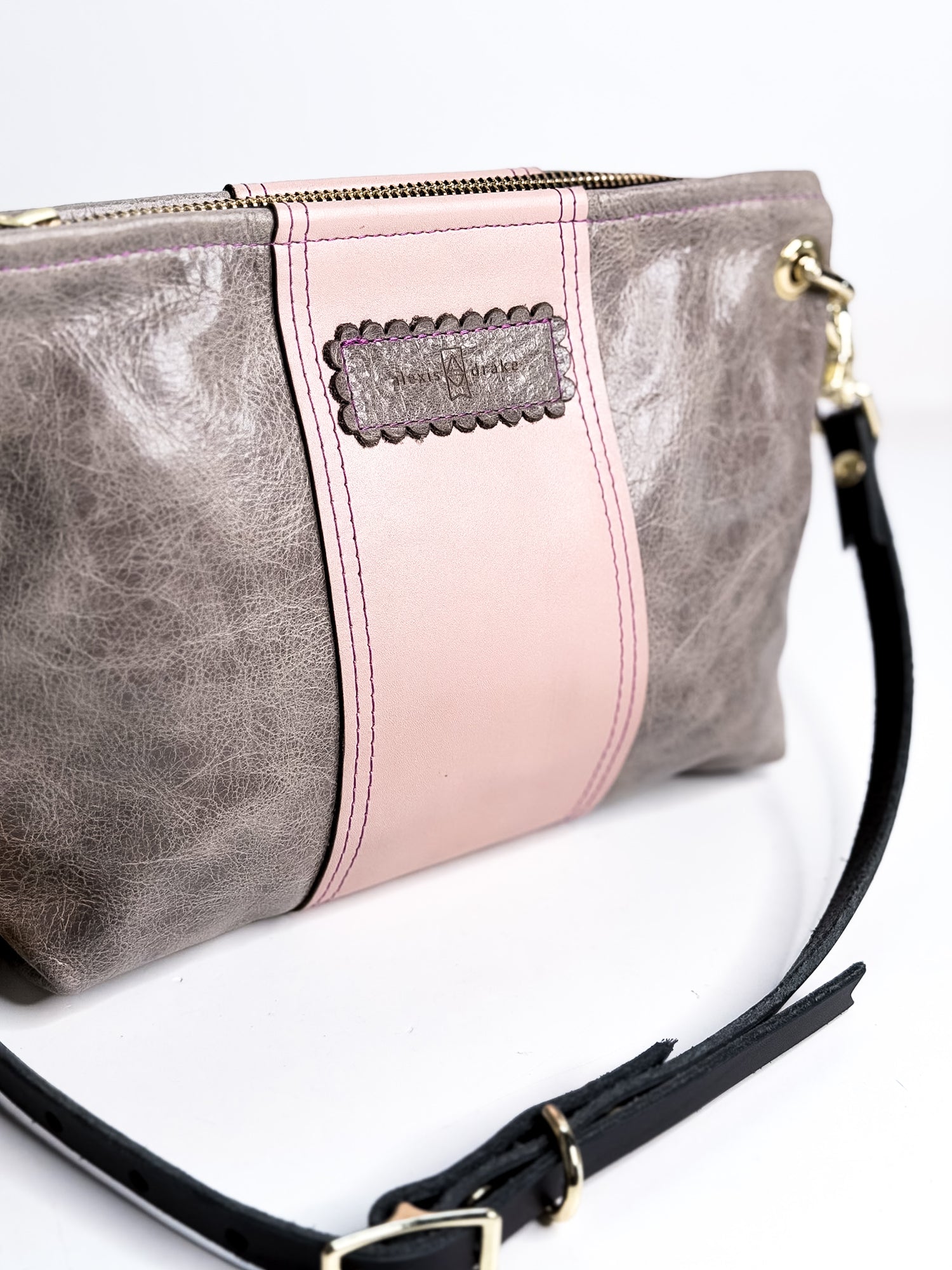 Wild Bloom Collection | Tourist Crossbody | Fog + Rosewater Pink