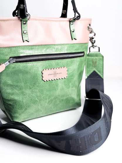 Wild Bloom Collection | Amika Satchel + Crossbody | Rosewater Pink + Ivy