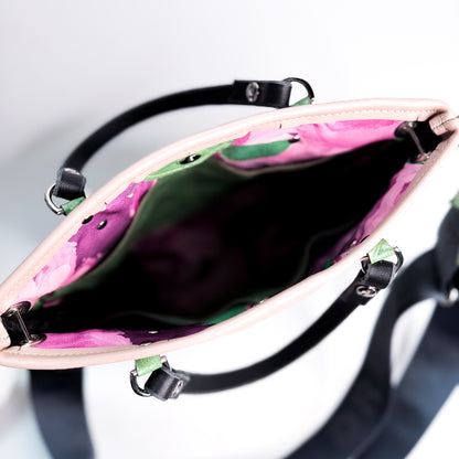 Wild Bloom Collection | Amika Satchel + Crossbody | Rosewater Pink + Ivy