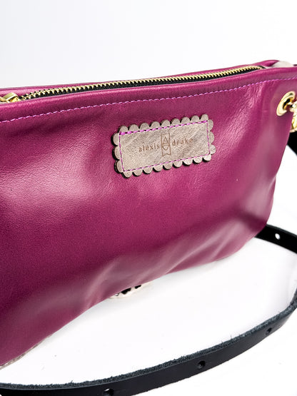 Wild Bloom Collection | Belt Bag Clutch + Crossbody | Orchid + Fog