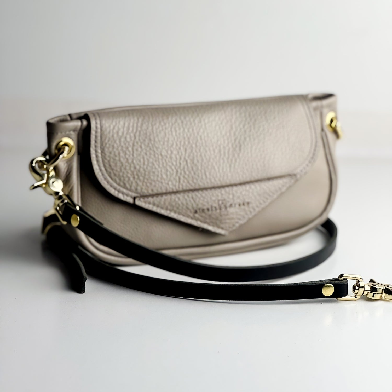 Relaxed Riviera Collection | Violet Clutch + Crossbody | Linen Gray