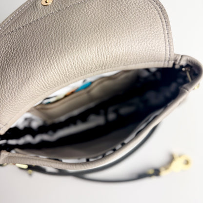 Relaxed Riviera Collection | Violet Clutch + Crossbody | Linen Gray