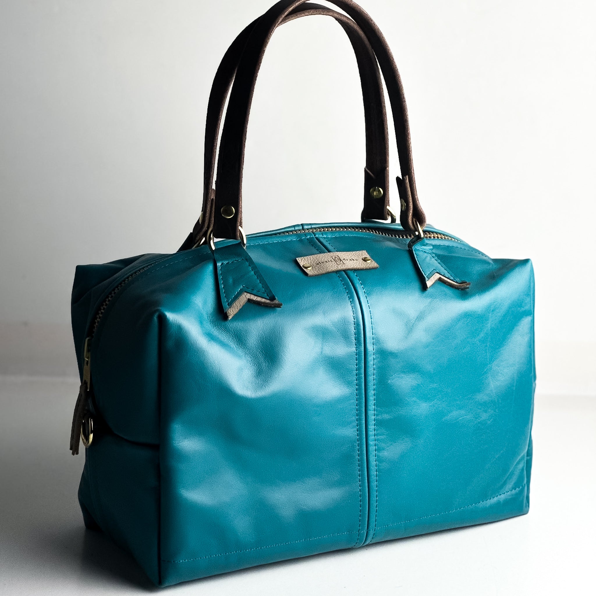 Relaxed Riviera Collection | Eliza Satchel + Shoulder Tote | Lagoon Blue