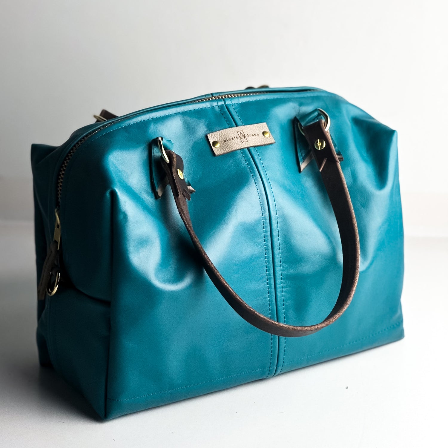 Relaxed Riviera Collection | Eliza Satchel + Shoulder Tote | Lagoon Blue