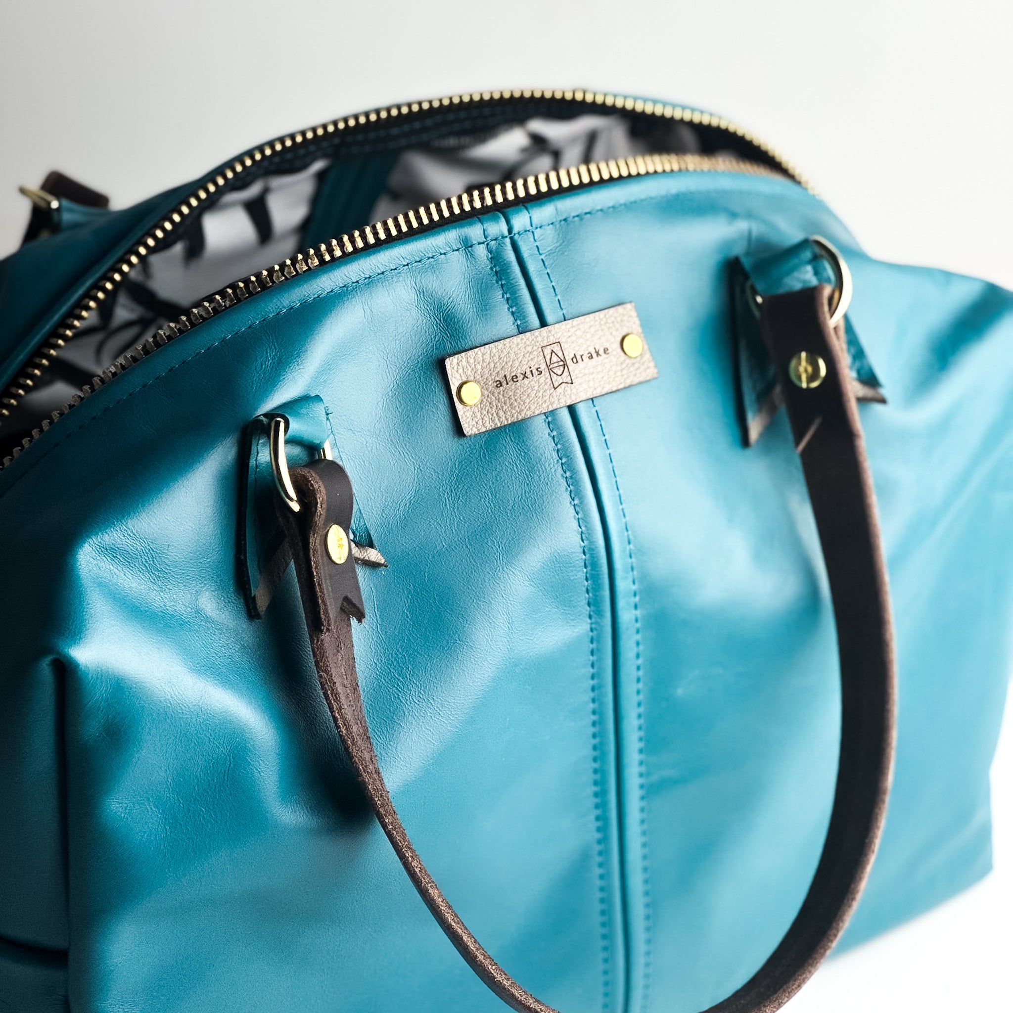 Relaxed Riviera Collection | Eliza Satchel + Shoulder Tote | Lagoon Blue