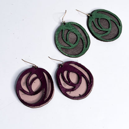 Wild Bloom Collection | Jewelry | Posy Leather Earrings | Various