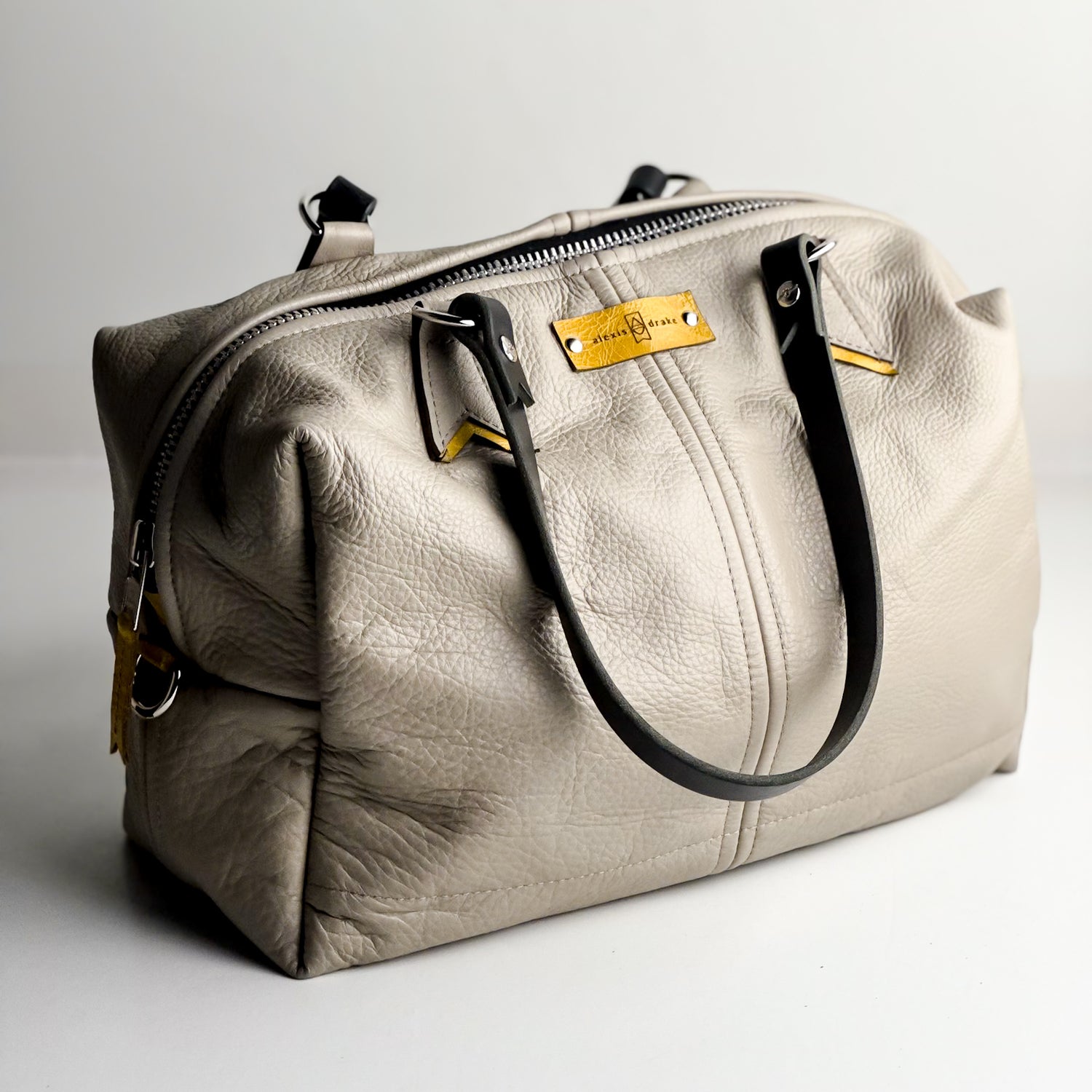 Relaxed Riviera Collection | Eliza Satchel + Shoulder Tote | Linen Gray