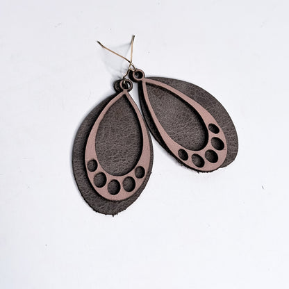 Wild Bloom Collection | Jewelry | Oval Leather Earrings | Various