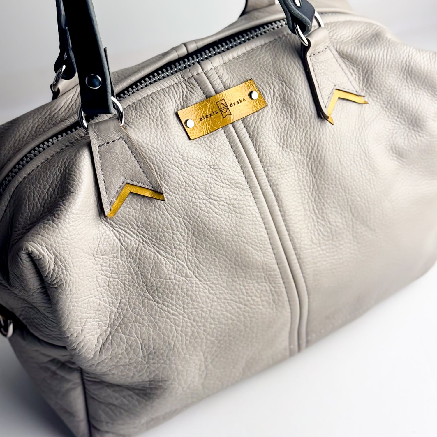 Relaxed Riviera Collection | Eliza Satchel + Shoulder Tote | Linen Gray