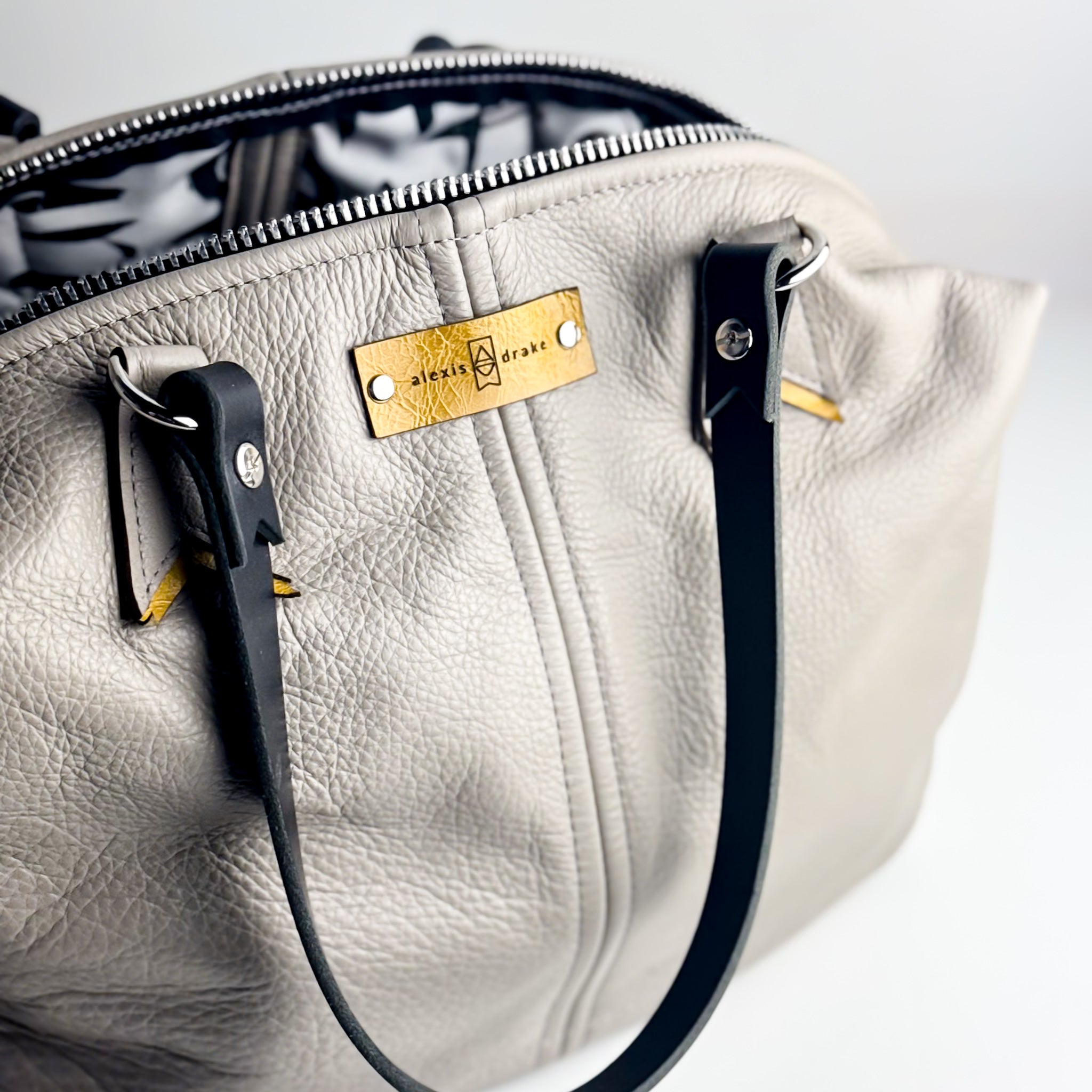 Relaxed Riviera Collection | Eliza Satchel + Shoulder Tote | Linen Gray
