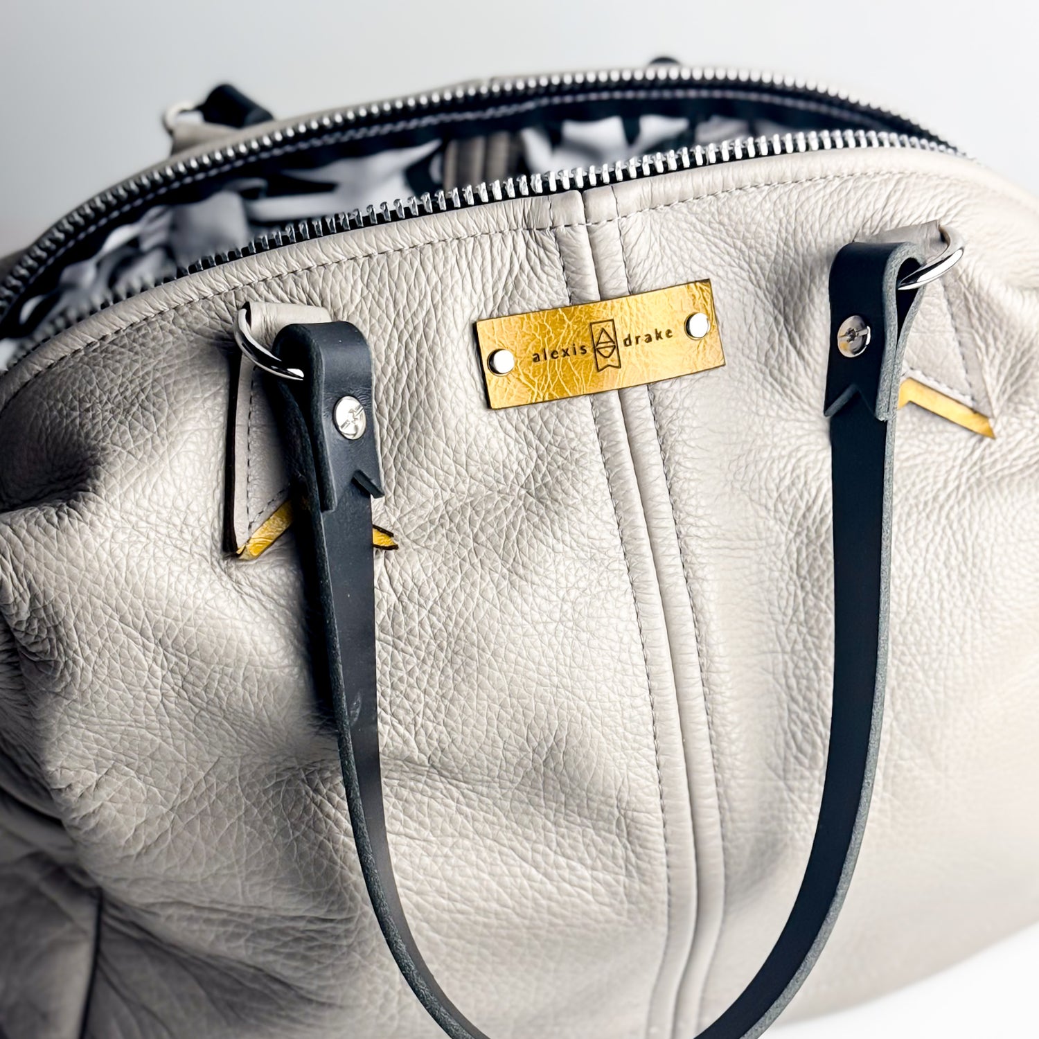 Relaxed Riviera Collection | Eliza Satchel + Shoulder Tote | Linen Gray