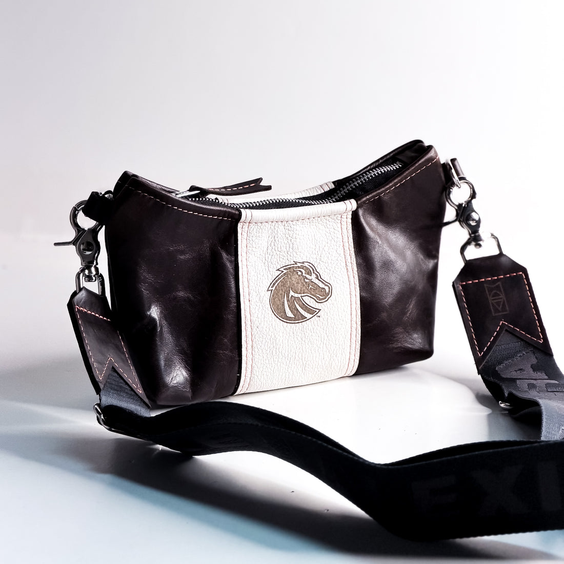 Boise State University Collection | Penelope Crossbody | Rocky + White