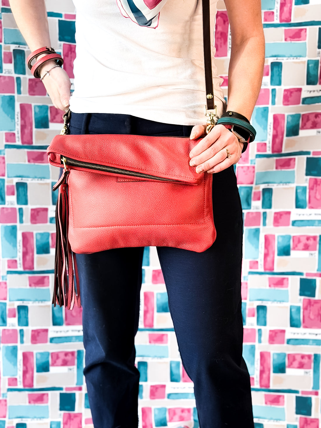 Coastal Collection | Eva Crossbody + Clutch | Coral