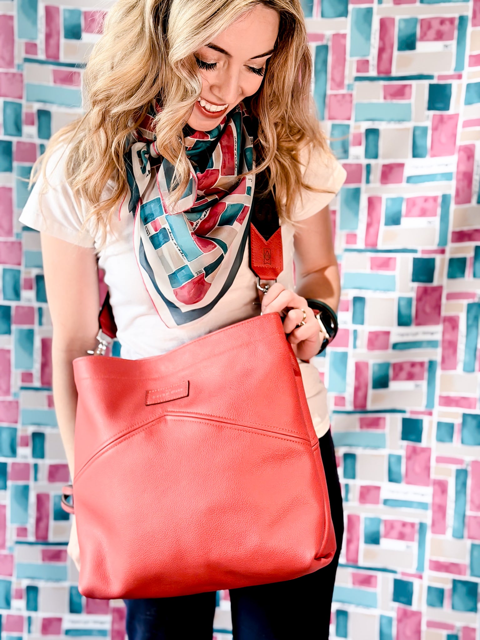 バッグ TENDER PERSON 20SS CORAL SHOULDER BAG Coastal Collection | Eleanor Shoulder Tote | Coral – Alexis Drake