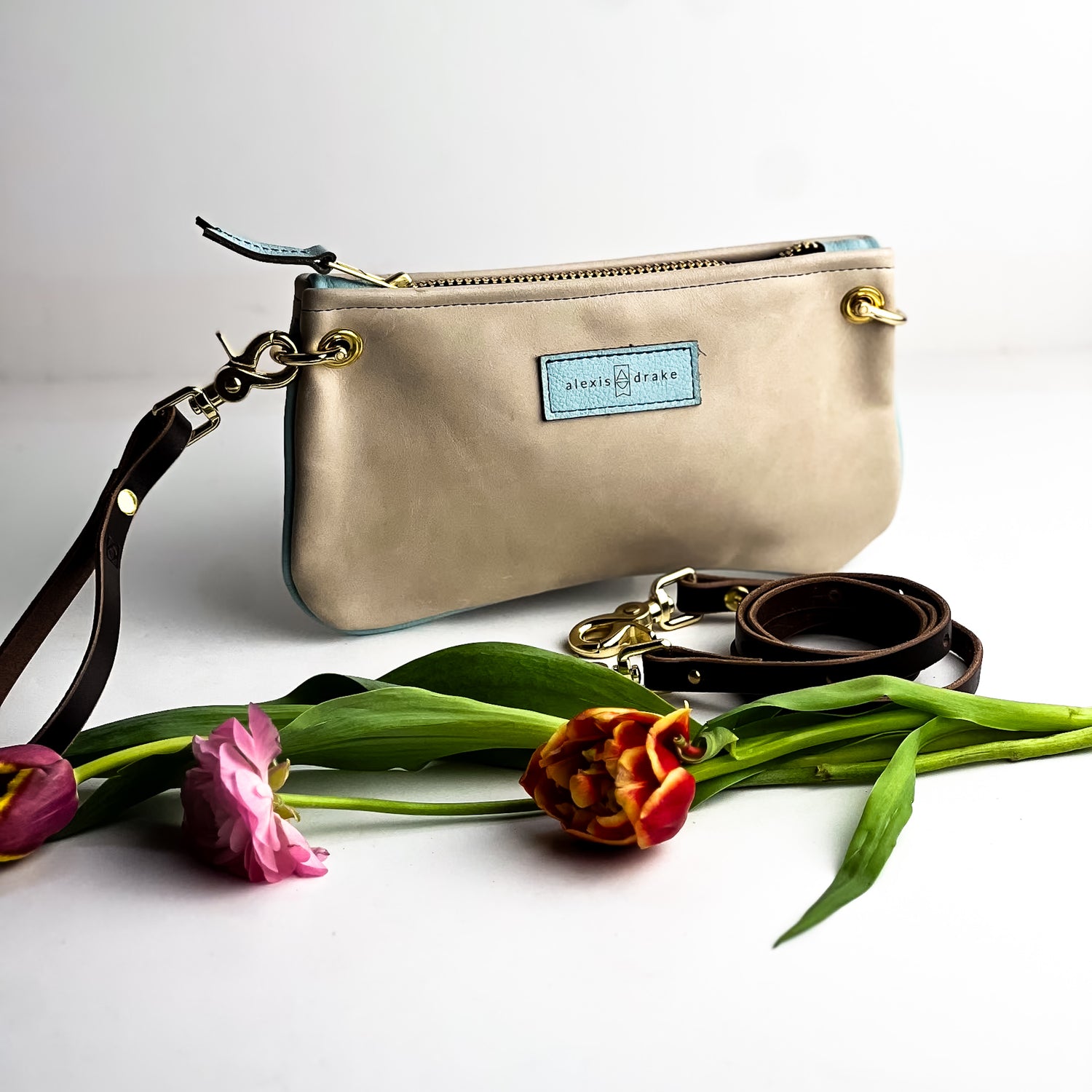 Spring Collection | Belt Bag Clutch + Crossbody | Vanilla