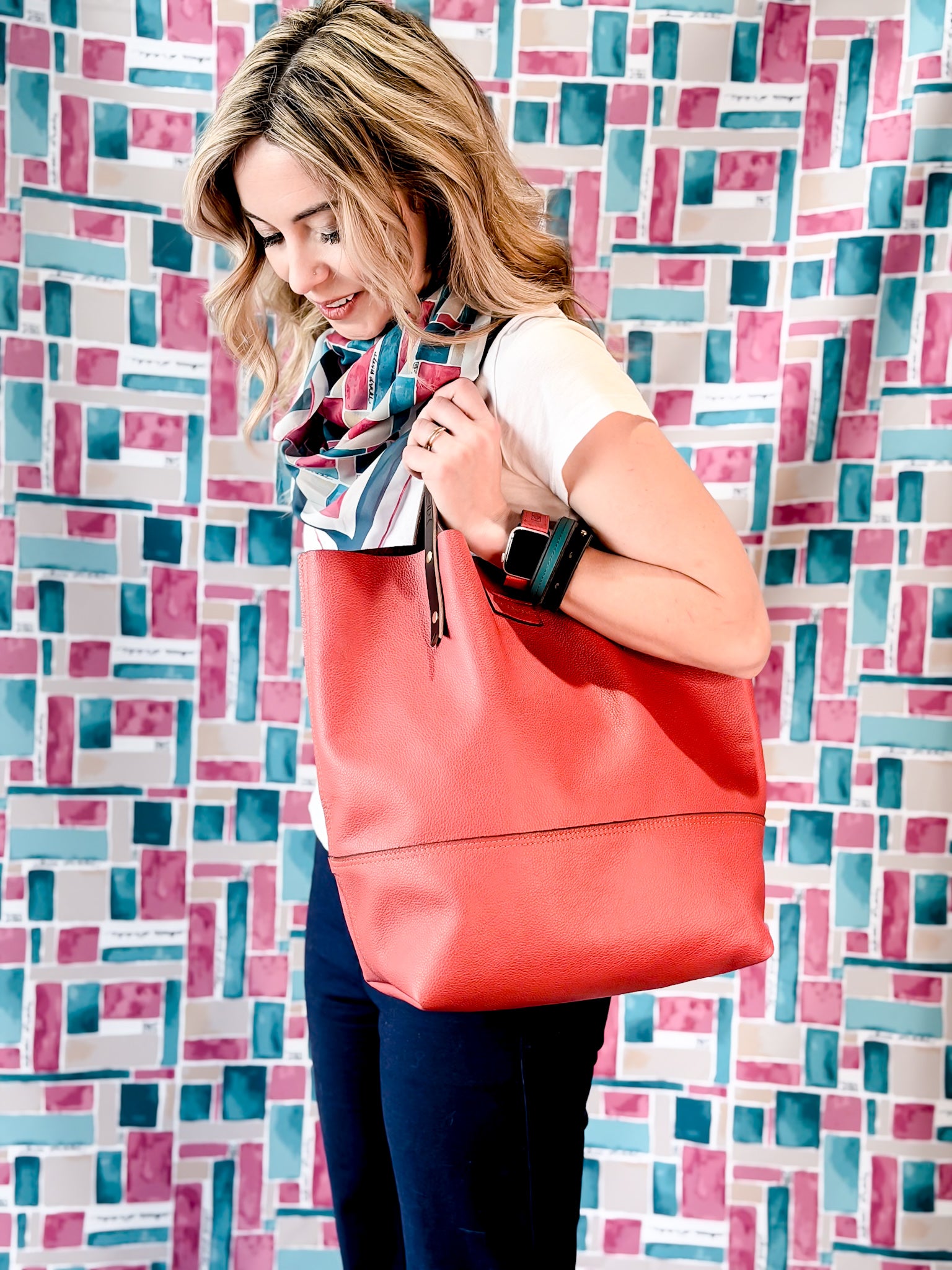 Coastal Collection | Market Tote | Coral