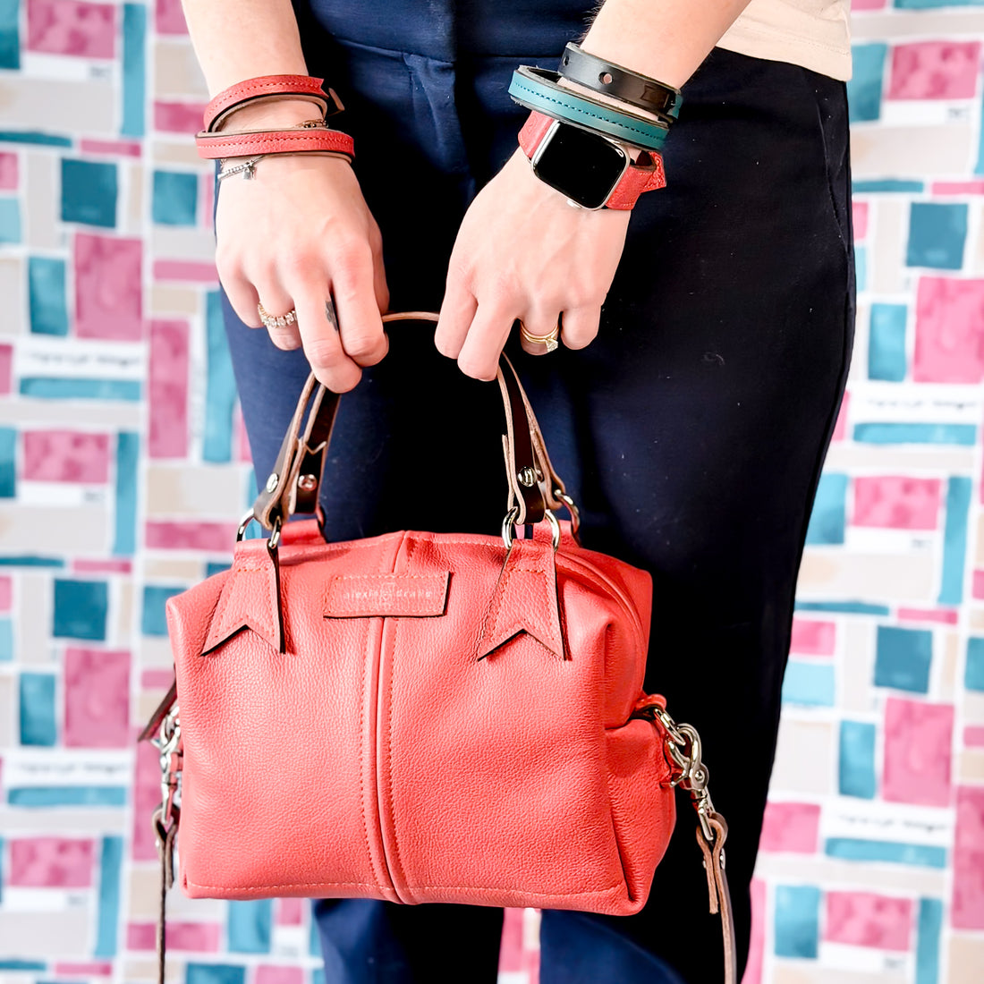 Coastal Collection | Dolly Satchel + Crossbody | Coral