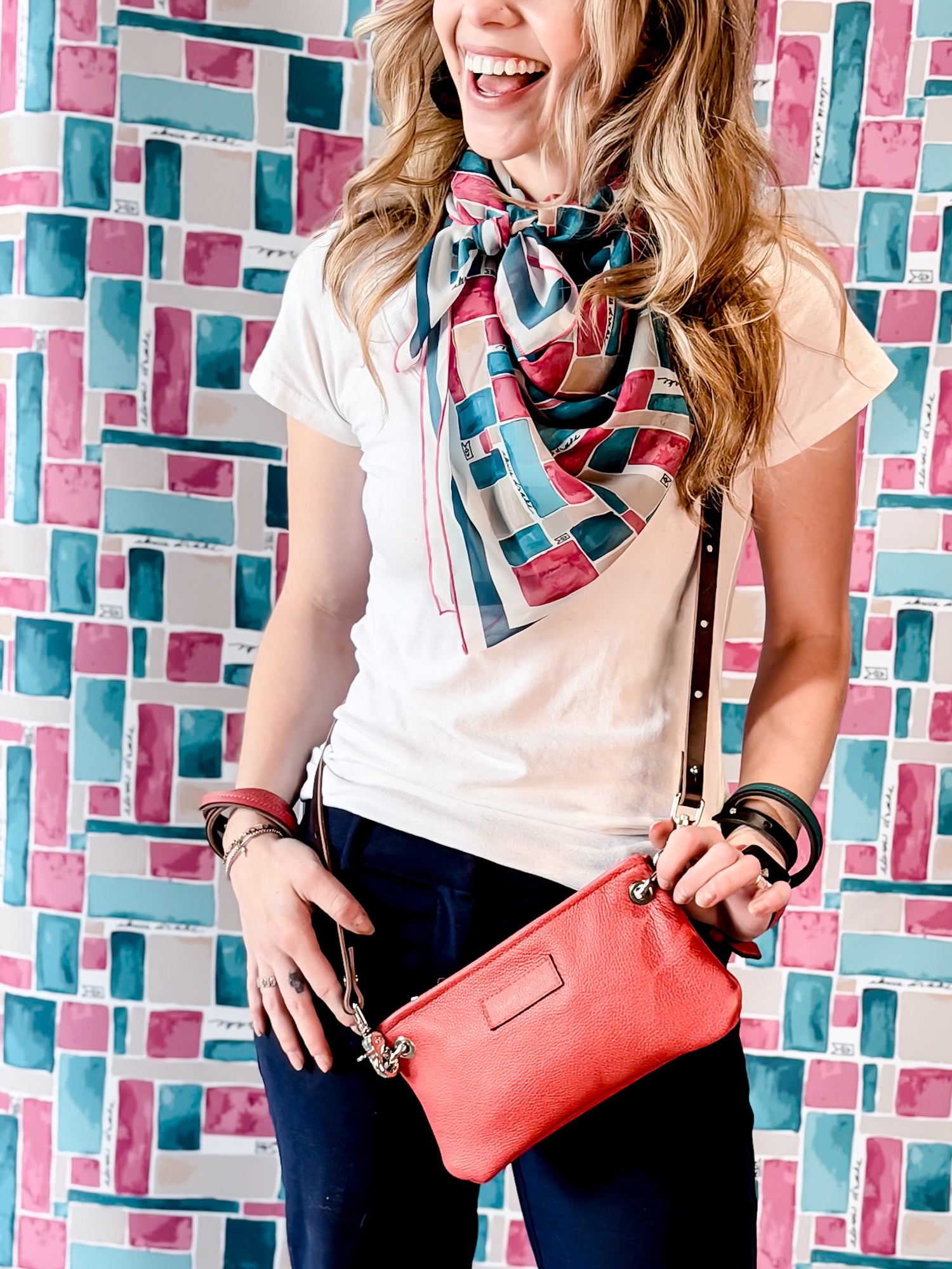 Coastal Collection | Belt Bag Clutch + Crossbody | Coral