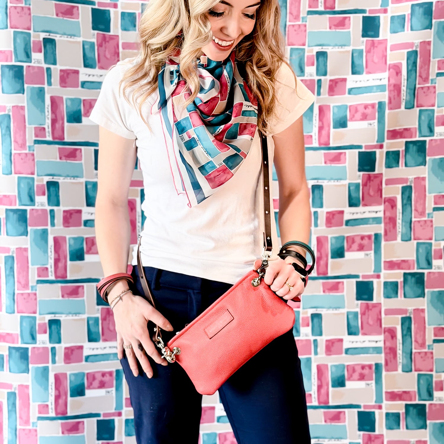 Coastal Collection | Belt Bag Clutch + Crossbody | Coral