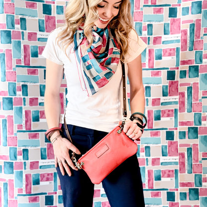 Coastal Collection | Belt Bag Clutch + Crossbody | Coral