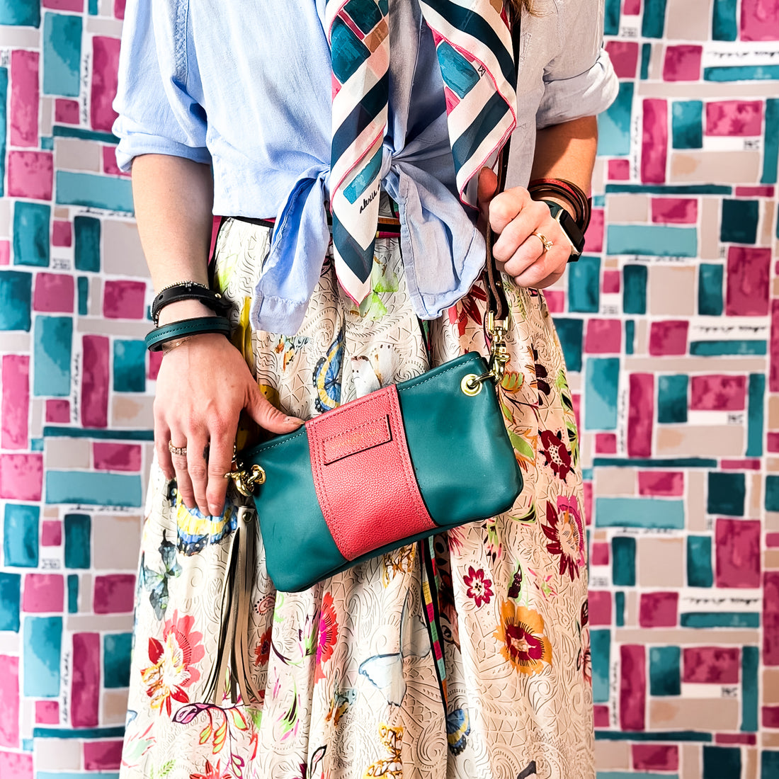 Coastal Collection | Belt Bag Clutch + Crossbody | Tide + Coral