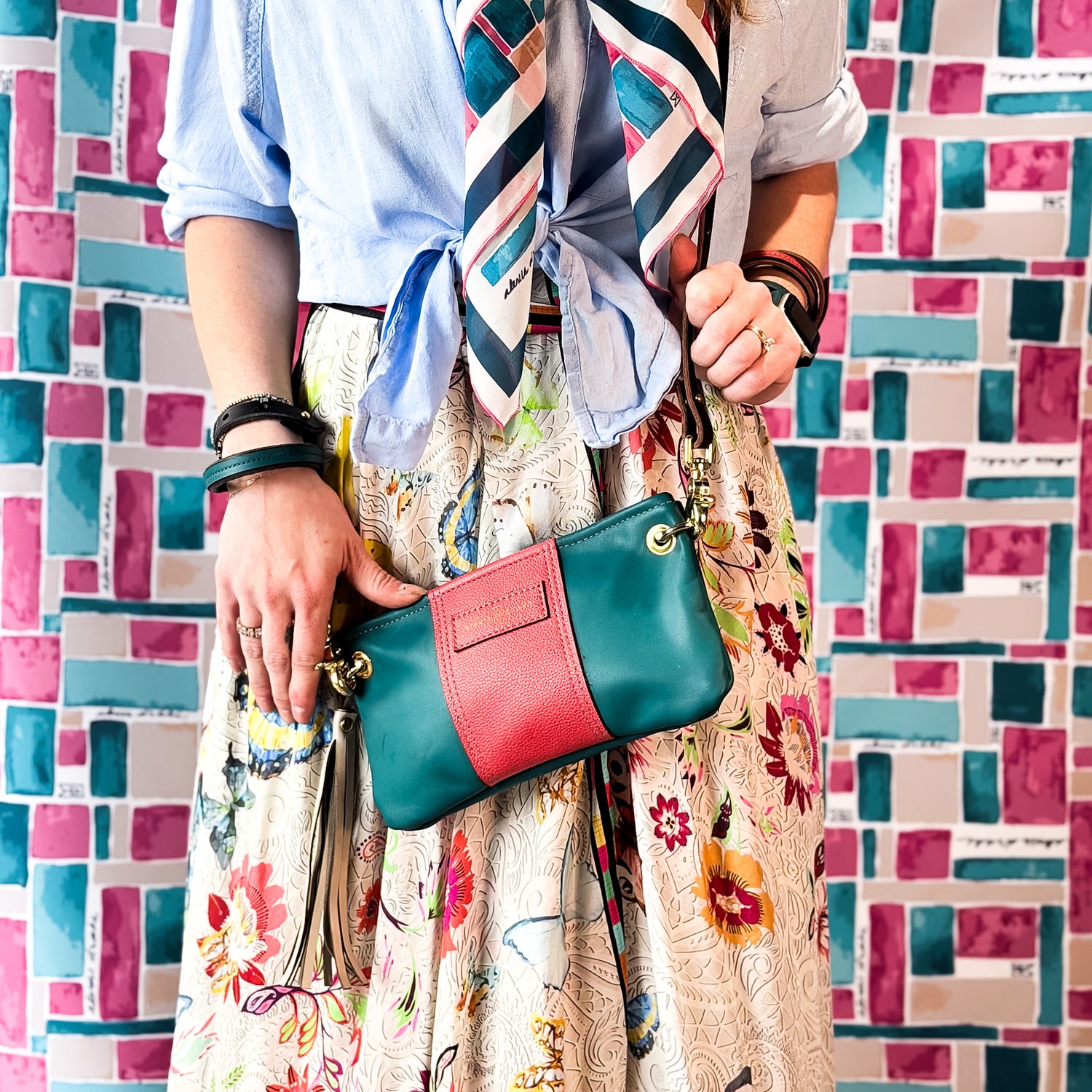 Coastal Collection | Belt Bag Clutch + Crossbody | Tide + Coral