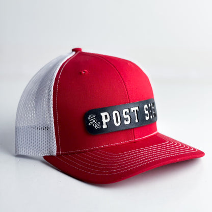 Post Six Game Day | Trucker Hat | Post Six | Red + White