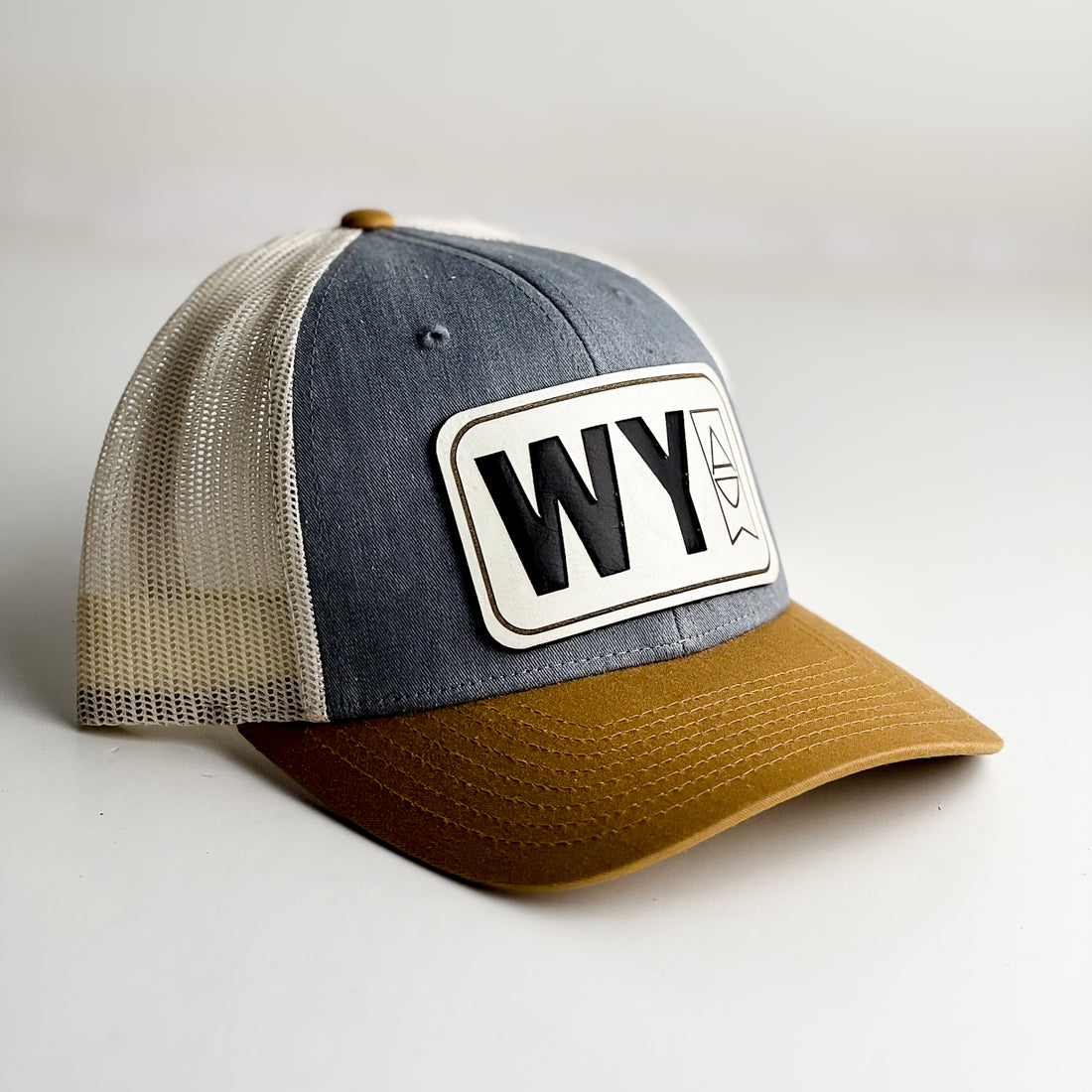 WY Trucker Hat | Yellow + White