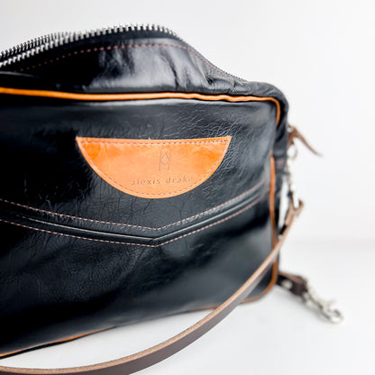 Everyday Collection | Rex Crossbody | Black + Whiskey