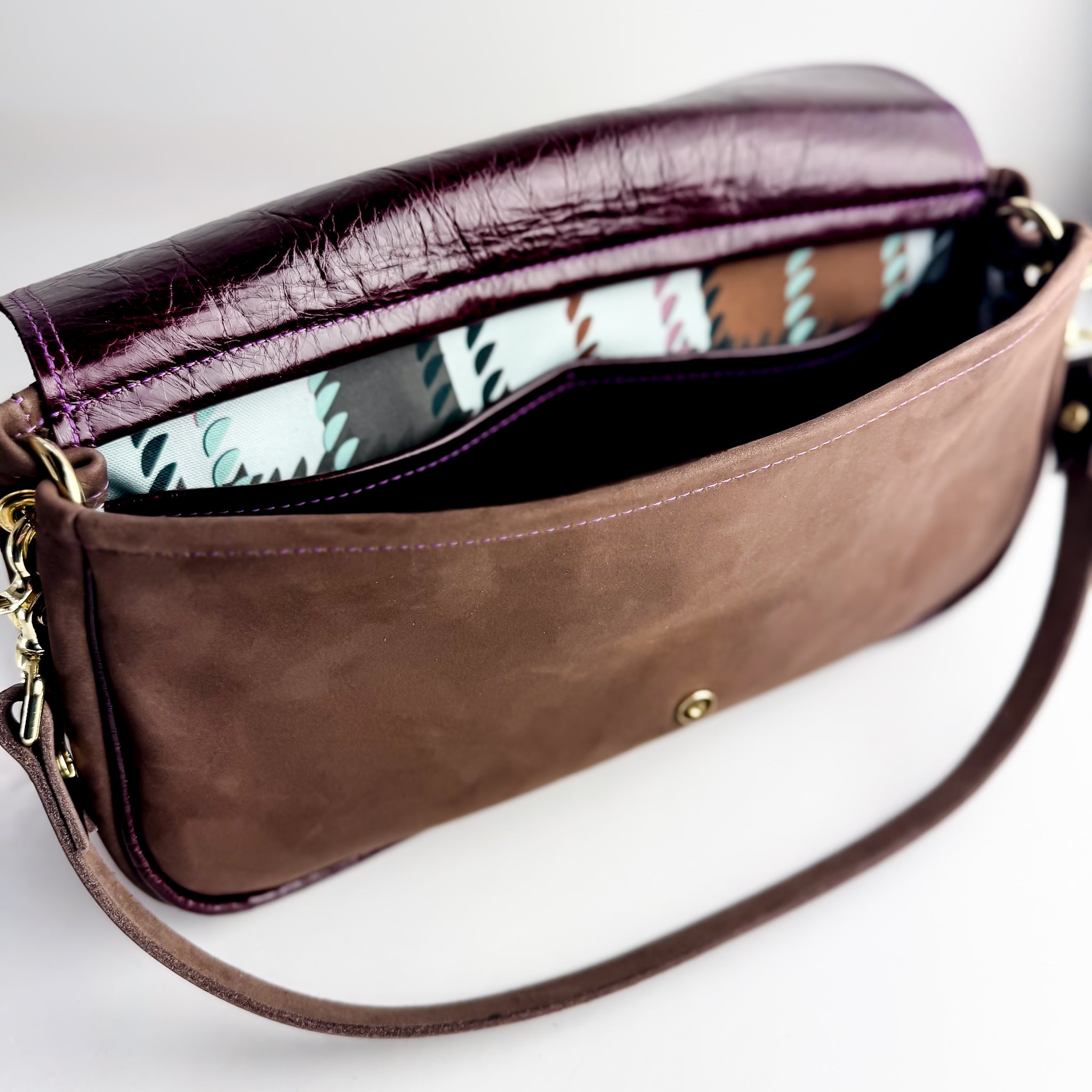 Autumn Reverie Collection | Adri Shoulder Tote | Mocha Suede