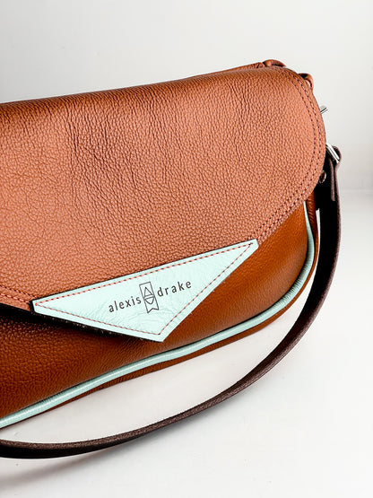 Autumn Reverie Collection | Adri Shoulder Tote | Rust Pebble