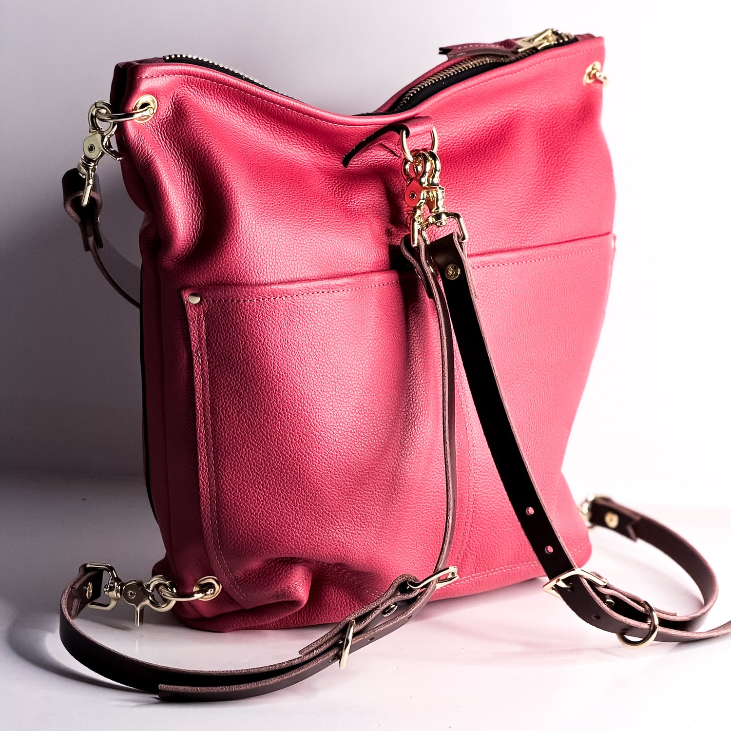 Coastal Collection | Backpack Shoulder Tote | Coral