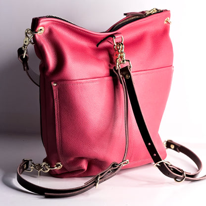 Coastal Collection | Backpack Shoulder Tote | Coral
