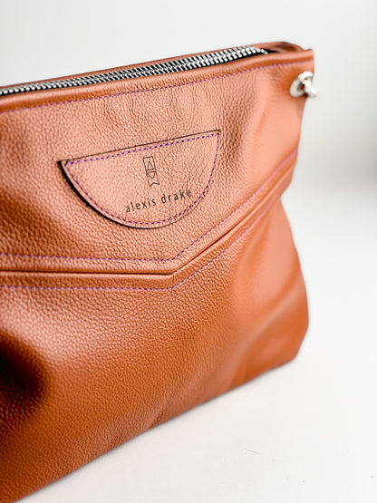 Autumn Reverie Collection | Jackie Clutch | Rust Pebble