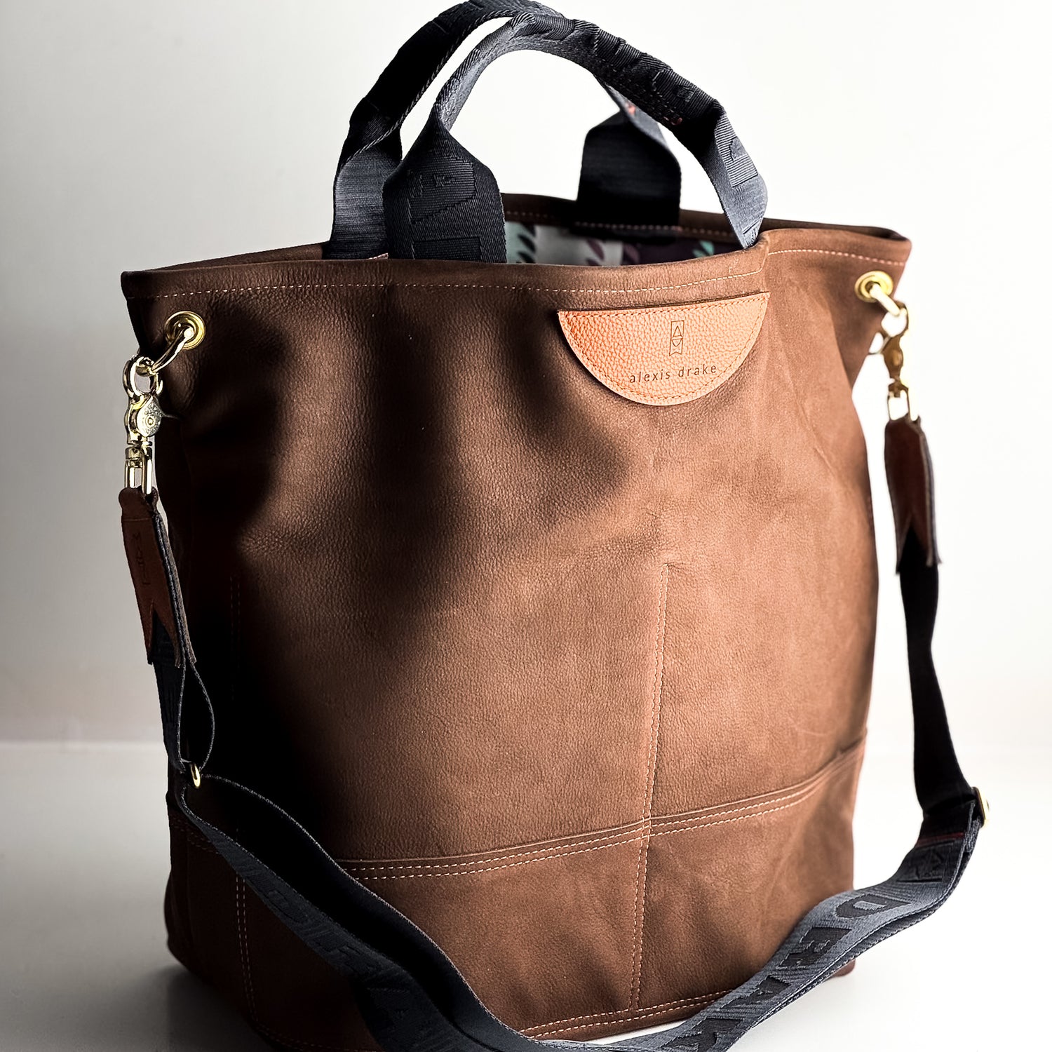 Autumn Reverie Collection | Lexington Shoulder Tote | Mocha Suede
