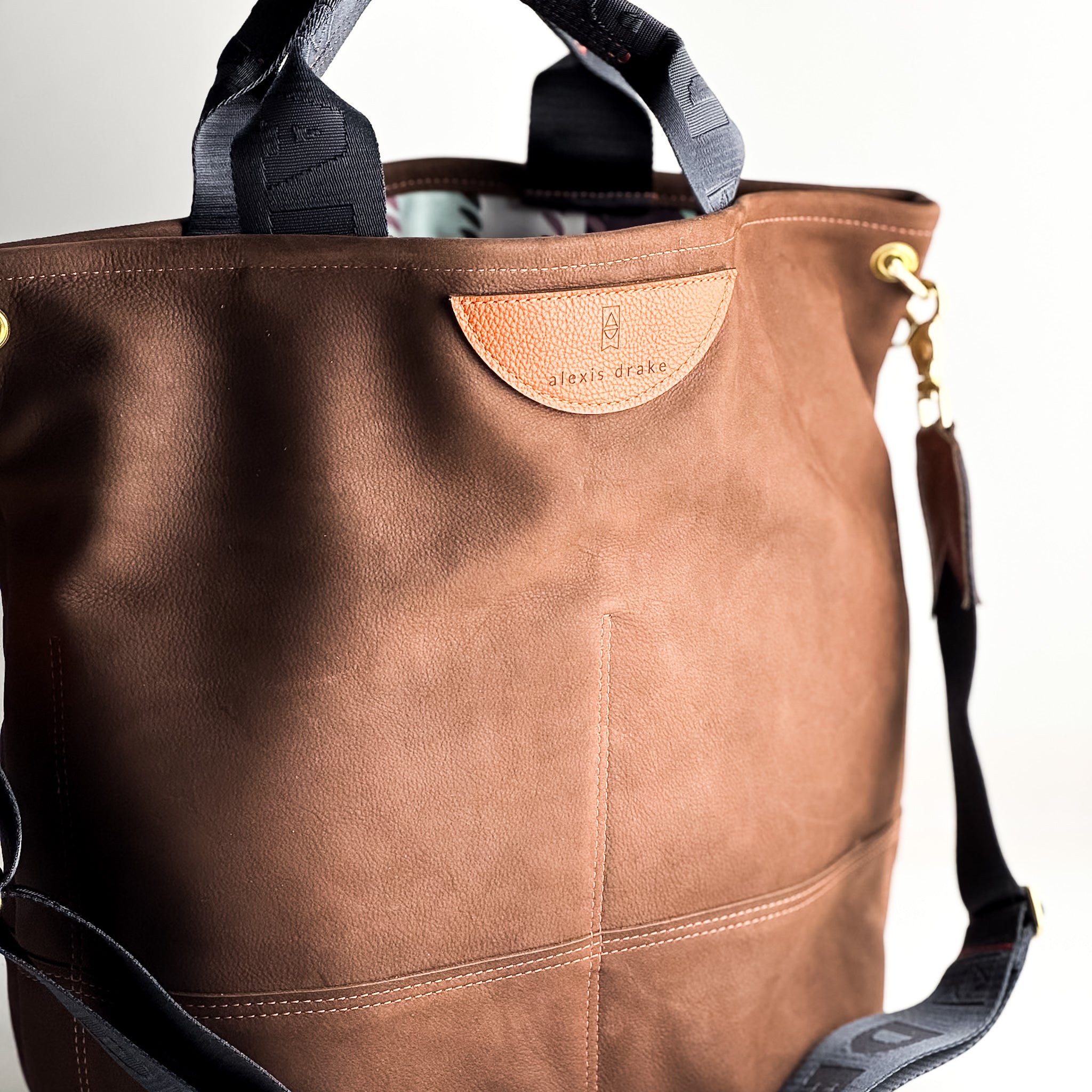Autumn Reverie Collection | Lexington Shoulder Tote | Mocha Suede