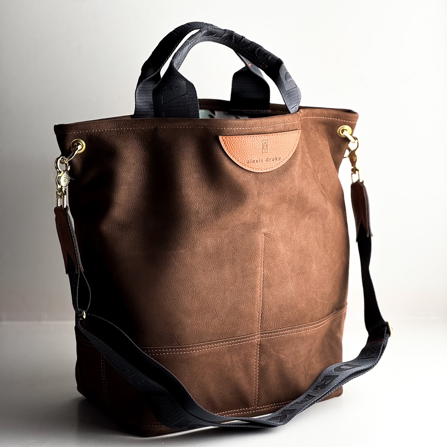 Autumn Reverie Collection | Lexington Shoulder Tote | Mocha Suede