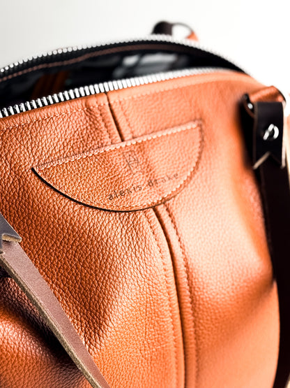 Autumn Reverie Collection | Eliza Satchel + Shoulder Tote | Rust Pebble
