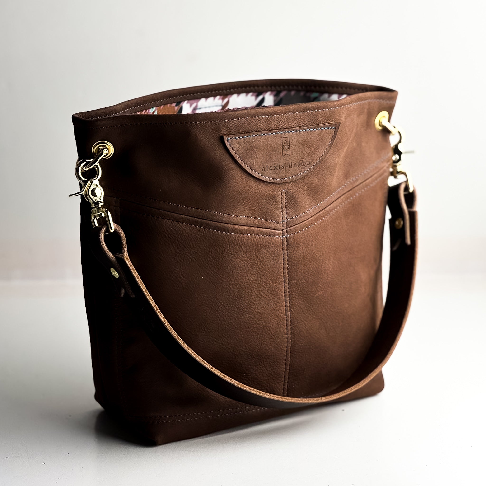 Autumn Reverie Collection | Tivoli Shoulder Tote | Mocha Suede