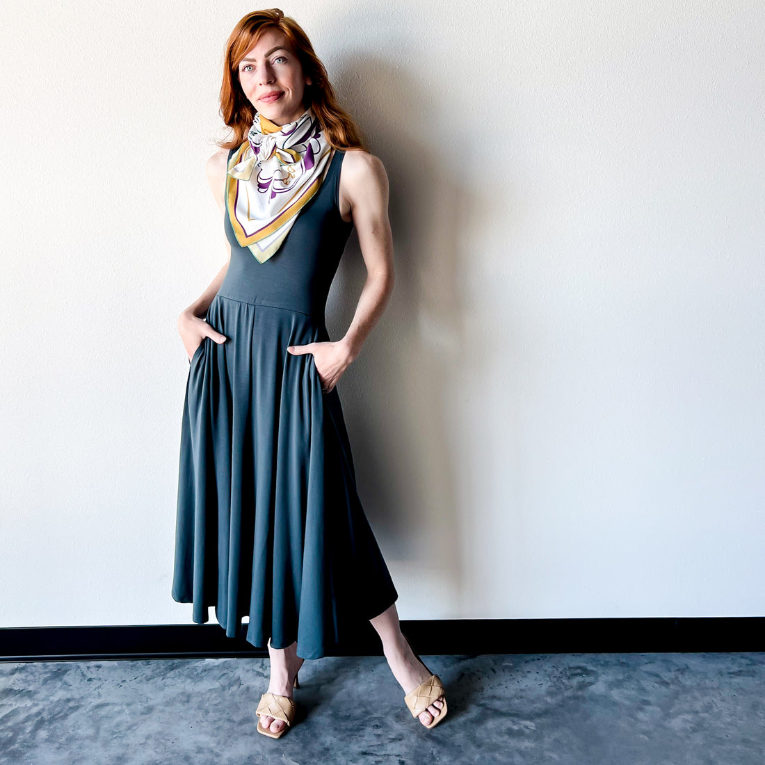 Summer Capsule Collection | Twirl Dress | Teal