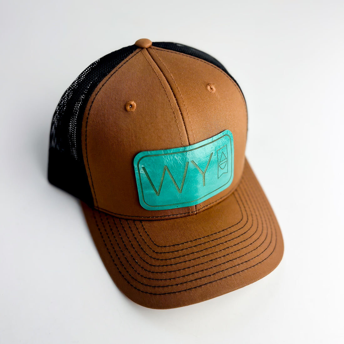 WY Trucker Hat | Whiskey + Black