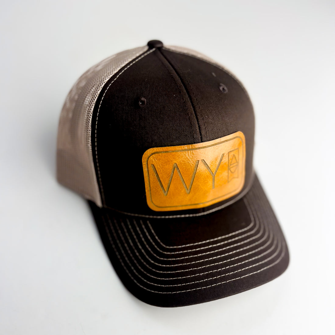 WY Trucker Hat | Brown + Butter Patch