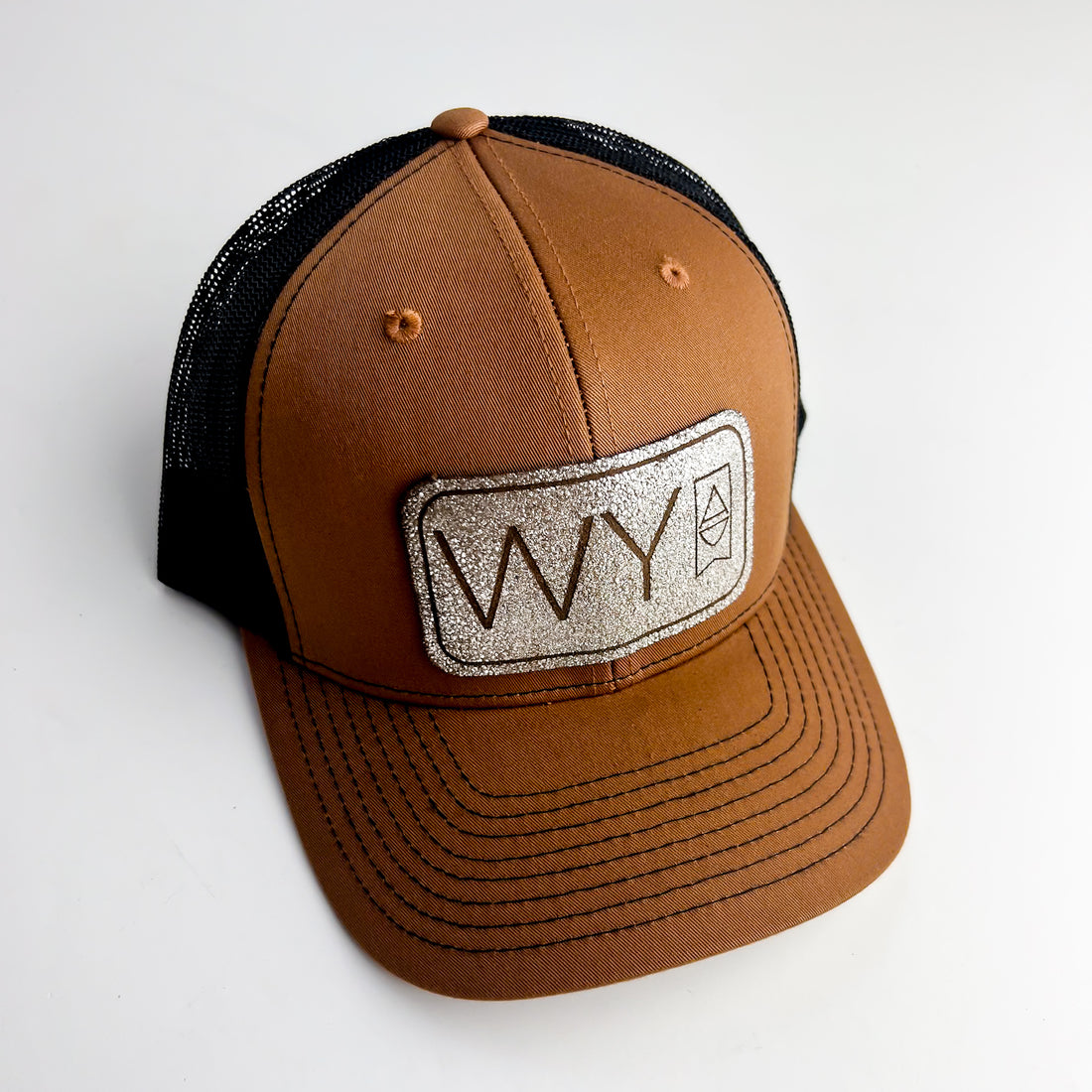 WY Trucker Hat | Whiskey + Black